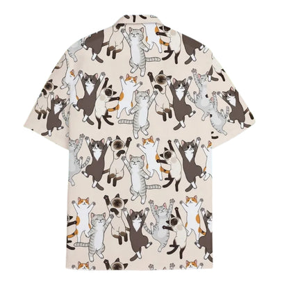 Funny Cat Men And Women Hawaiian Shirt, Cat Lover Hawaiian Shirts HE0310