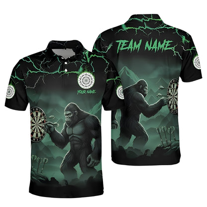 Custom Bigfoot Dart Men Polo Shirt, Custom Bigfoot Sasquatch Darts Team Shirts DZ0074