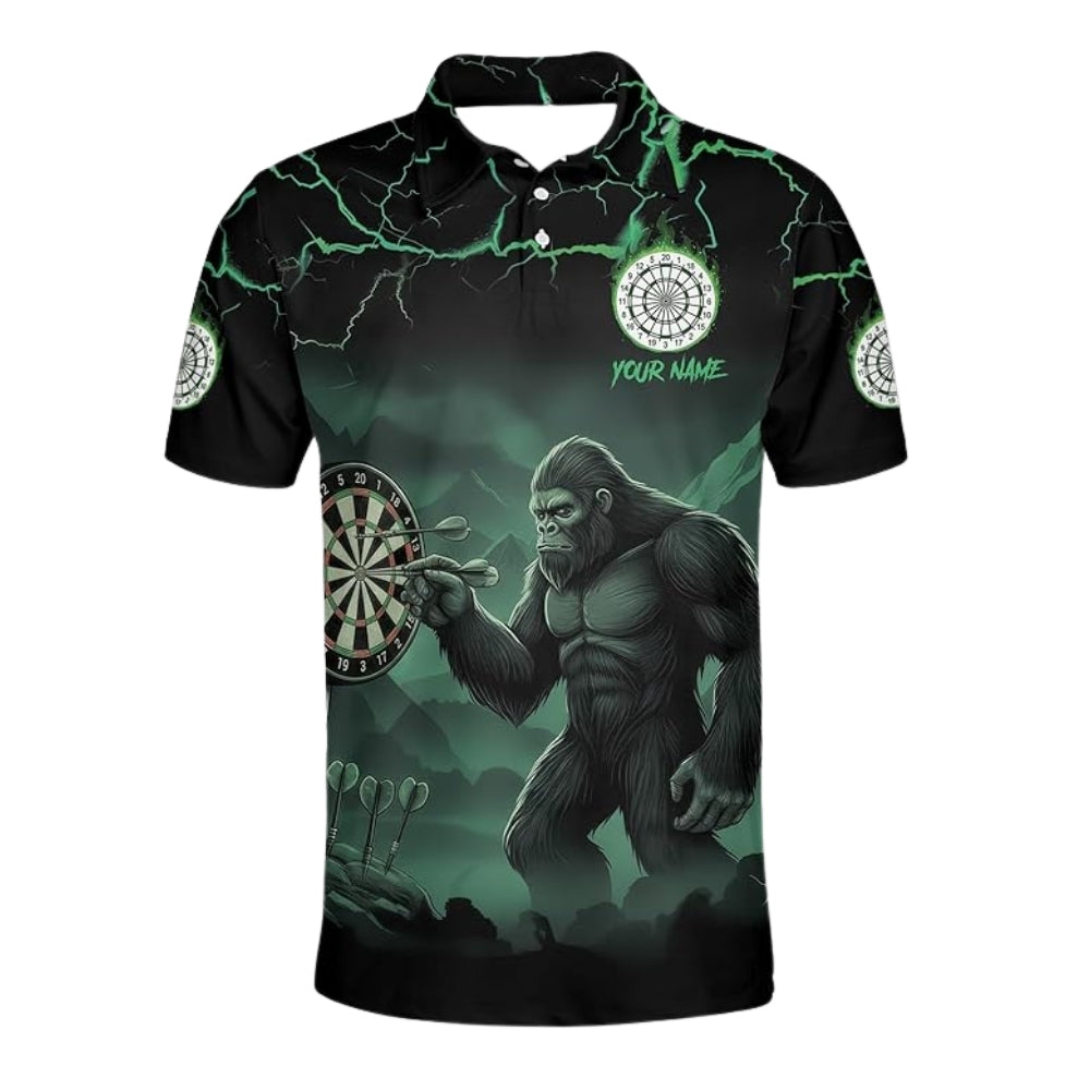 Custom Bigfoot Dart Men Polo Shirt, Custom Bigfoot Sasquatch Darts Team Shirts DZ0074