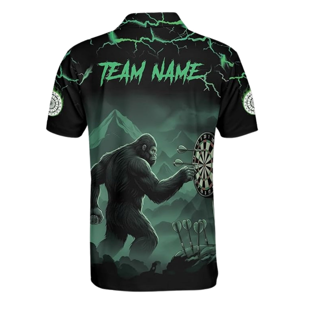 Custom Bigfoot Dart Men Polo Shirt, Custom Bigfoot Sasquatch Darts Team Shirts DZ0074