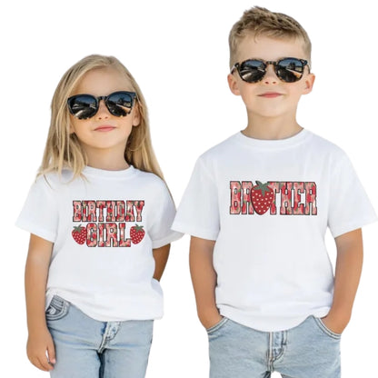 Berry First Birthday Matching Family T Shirt, 1st Birthday Strawberry Shirts For Family ET0198