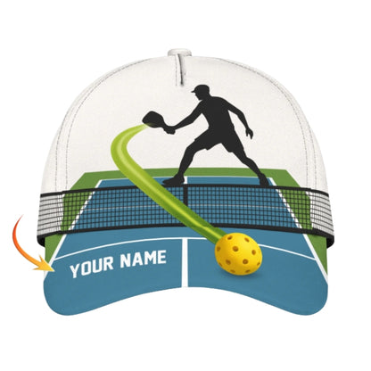 Custom Pickleball 3D Printed Baseball Cap, Custom Name Pickleball Caps CP0377