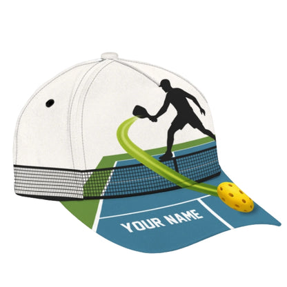 Custom Pickleball 3D Printed Baseball Cap, Custom Name Pickleball Caps CP0377
