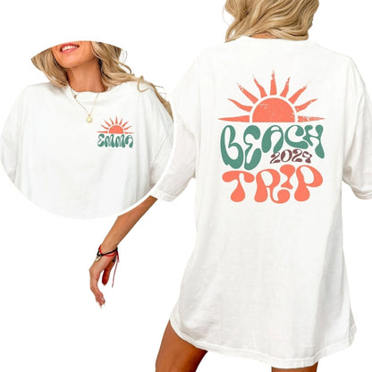 Custom Matching Family Beach Trip T Shirts, Custom Beach Vacation Matching Shirts For Family ET0475