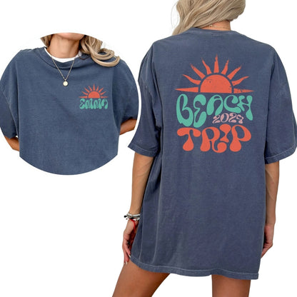 Custom Matching Family Beach Trip T Shirts, Custom Beach Vacation Matching Shirts For Family ET0475