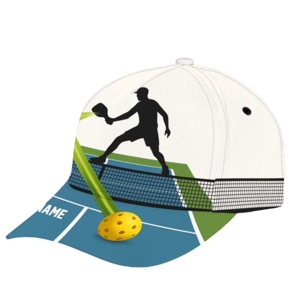 Custom Pickleball 3D Printed Baseball Cap, Custom Name Pickleball Caps CP0377