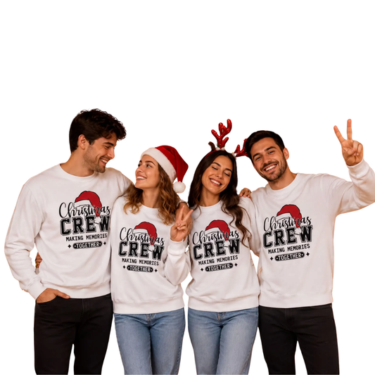Christmas Crew Making Memories Together Matching Family Sweatshirt, Christmas Family Sweatshirts ET1286