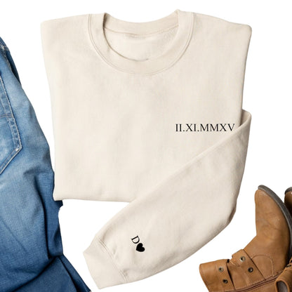 Custom Matching Couples Valentines Day Sweatshirt, Custom Couple Sweatshirt 2D0816