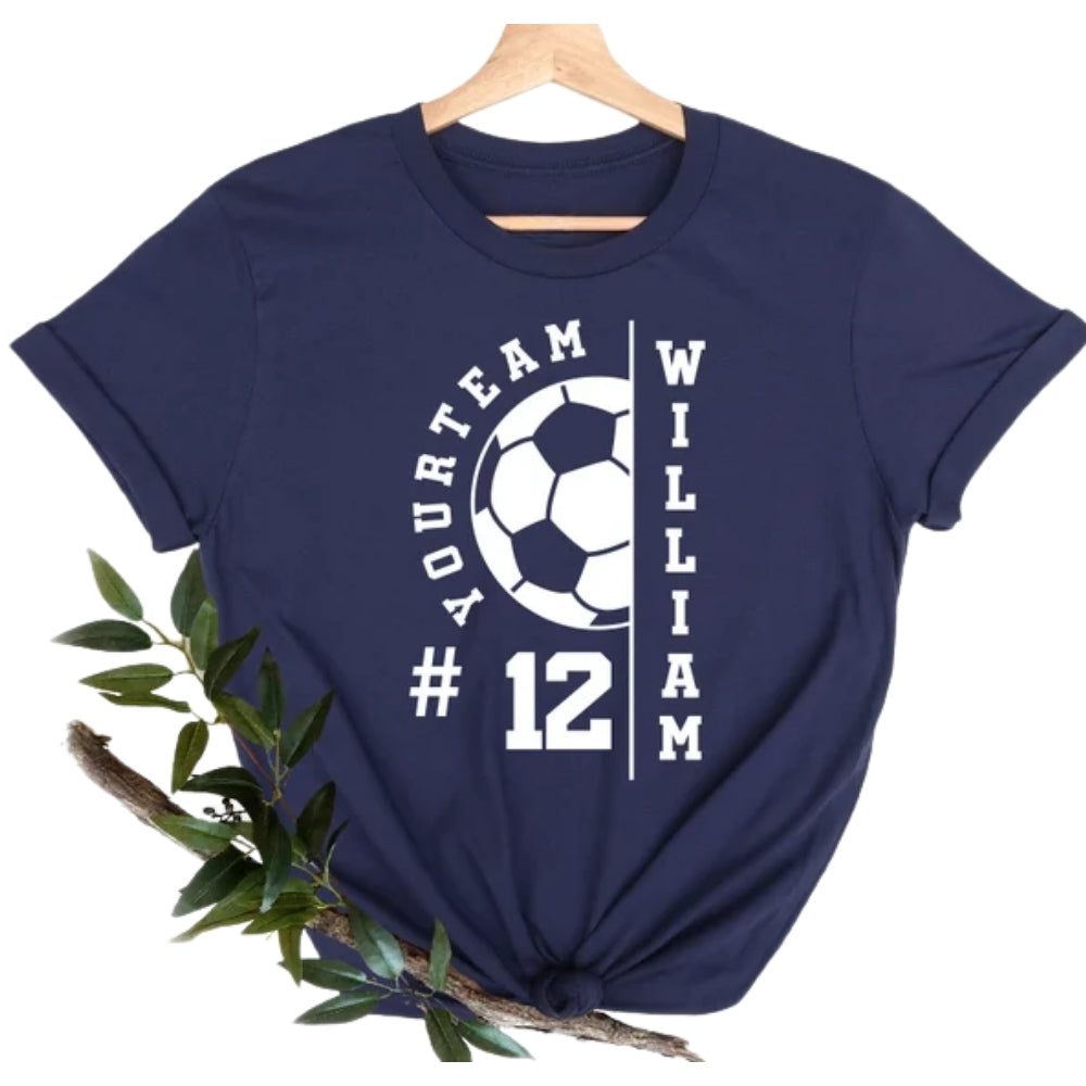 Custom Matching Family Soccer T Shirts, Personalized Soccer Matching Shirts For Family ET0506