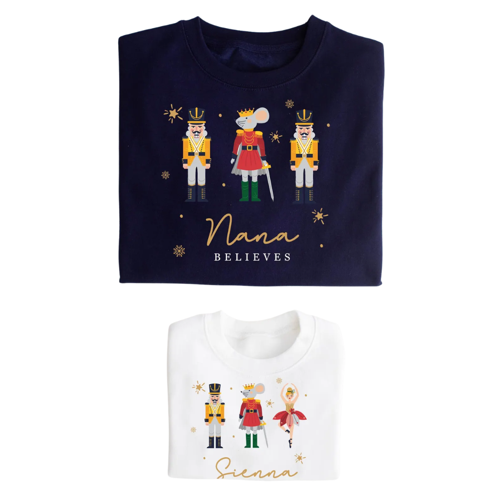 Custom Believes Christmas Matching Family Sweatshirt, Personalized Christmas Family Sweatshirts ET1444