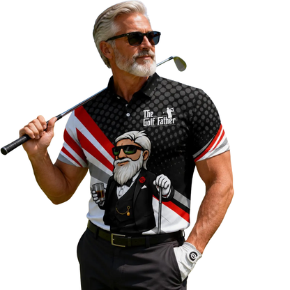 The Golf Father Funny Old Man Golf Polo Shirt, Father's Day Golf Shirts GE0483