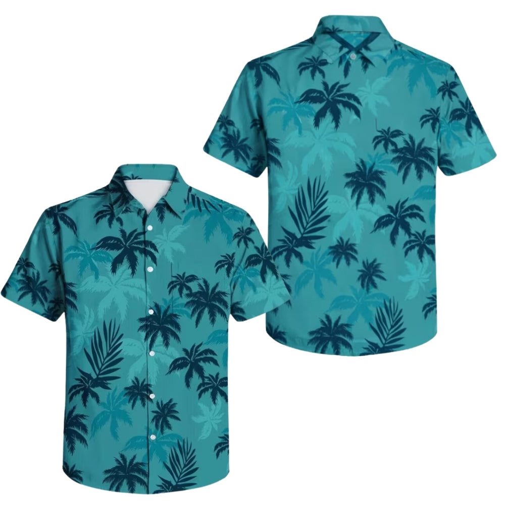 Tropical Palm Tree Hawaiian Shirt For Men Women, Palm Tree Hawaiian Shirts HE0314