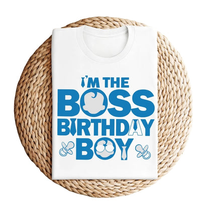 I'm The Boss Birthday Boy Matching Family Birthday Shirts, Boss Birthday Family Shirts ET0477