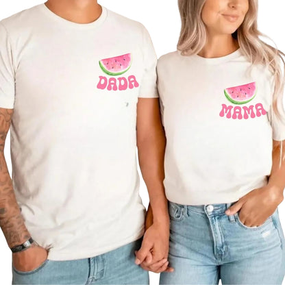 Custom Watermelon One First Birthday Matching Family T Shirts, Custom 1st Birthday Watermelon Matching Shirts For Family ET0479