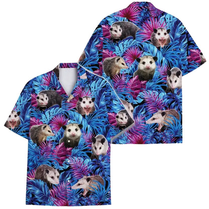 Opossum Tropical Hawaiian Shirt For Men Women, Opossum Lover Hawaiian Shirts HE0315