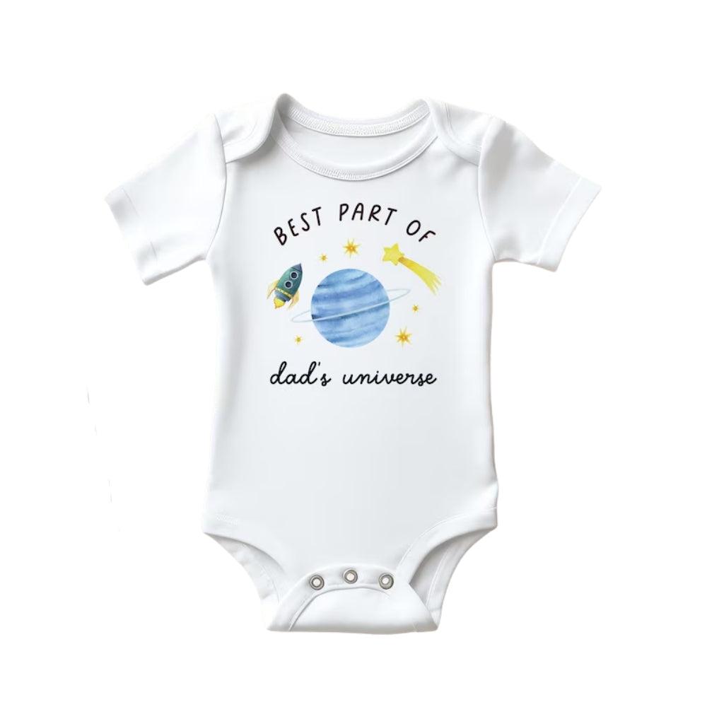 Best Dad On The Planet Best Part Of Dad's Universe Matching Daddy And Son T Shirts, Father's Day Space Matching Shirt ET0917