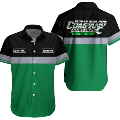 Custom Mechanic Hawaiian Shirts With Name, Custom Mechanic Uniform Shirts HE0104