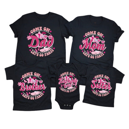 Come On Let's Go Party Custom Matching Birthday T Shirts, Custom Birthday Party Shirts For Family ET0200