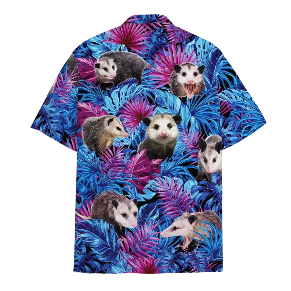 Opossum Tropical Hawaiian Shirt For Men Women, Opossum Lover Hawaiian Shirts HE0315