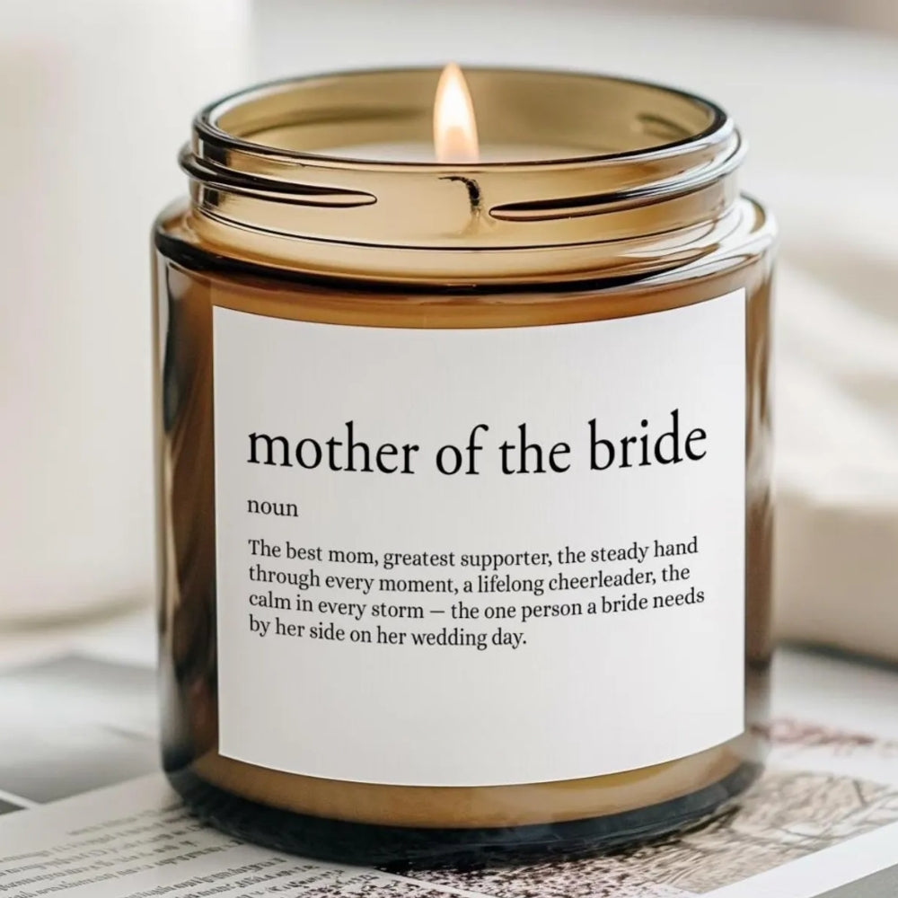 Mother of the Bride Candle, Wedding Candle For Mom WD0058