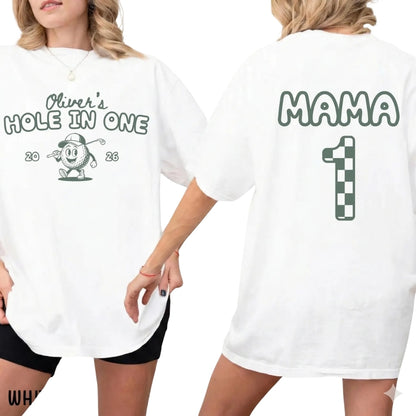 Hole In One Custom Matching 1st Birthday Golf Family Shirts, Custom Golf First Birthday Family Matching Shirts ET0482