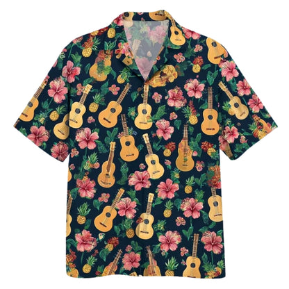 Ukulele Tropical Hawaiian Shirt For Men Women, Ukelele Lover Hawaiian Shirt HE0122