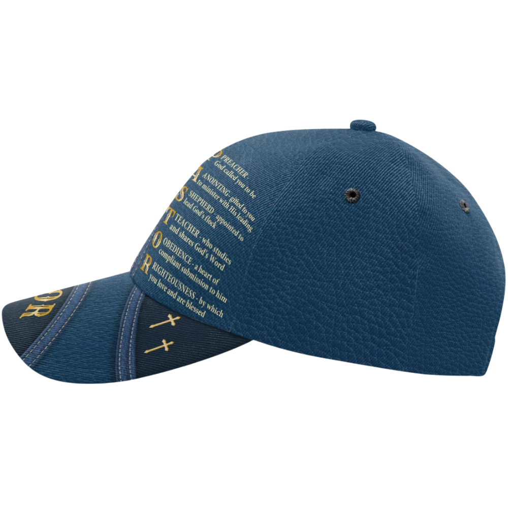 Personalized Pastor Appreciation Baseball Cap, Custom Pastor Christian Cap With Name CP0580