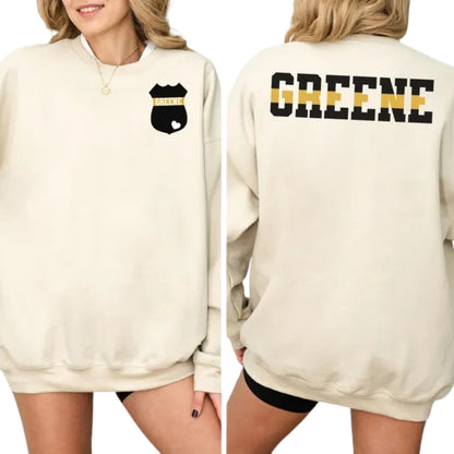 Custom 911 Dispatcher Sweatshirt, Custom Thin Gold Line Sweatshirt 2D0659