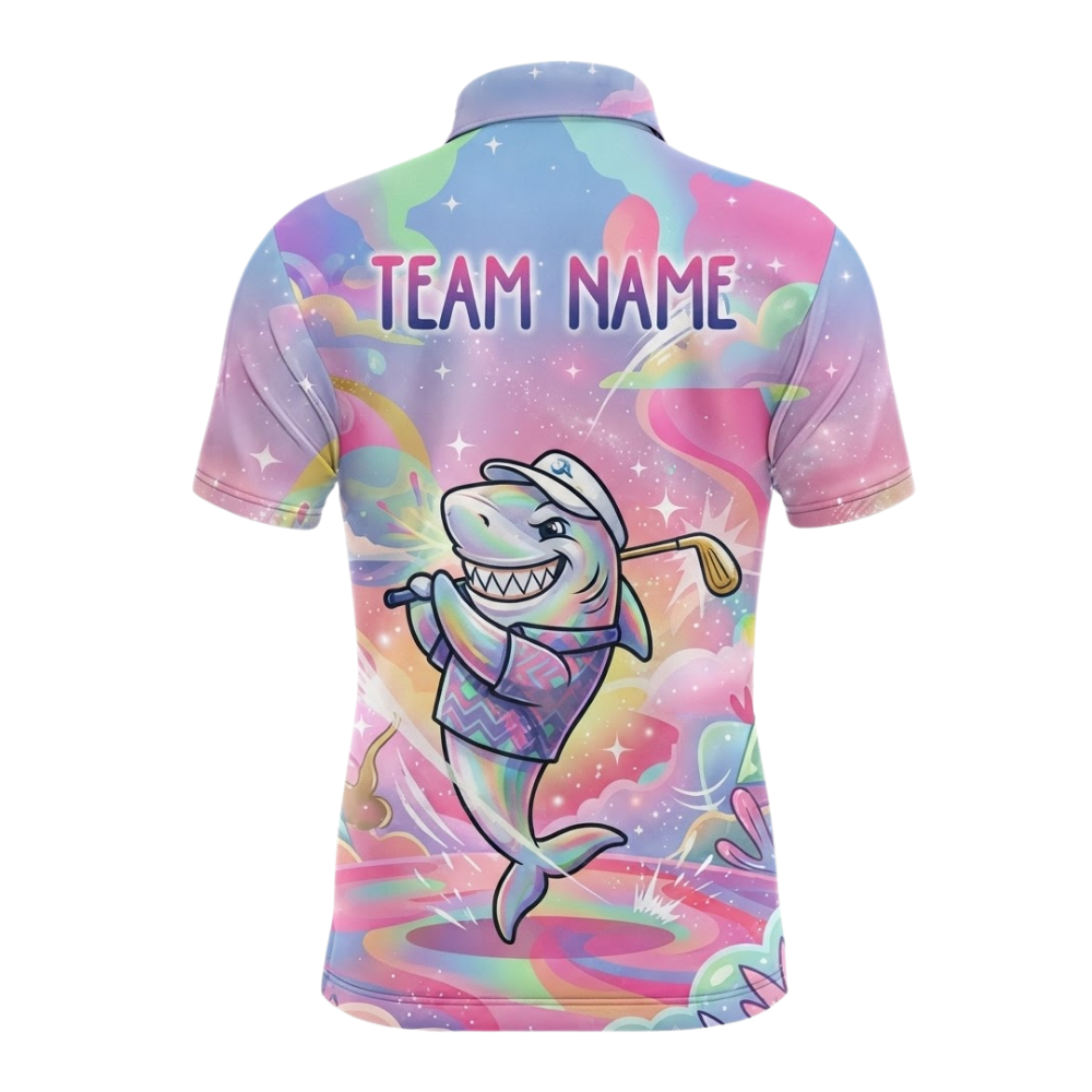 Women's Custom Dolphin Golf Polo Shirt, Custom Dolphin Team Golf Shirt For Ladies GZ0399