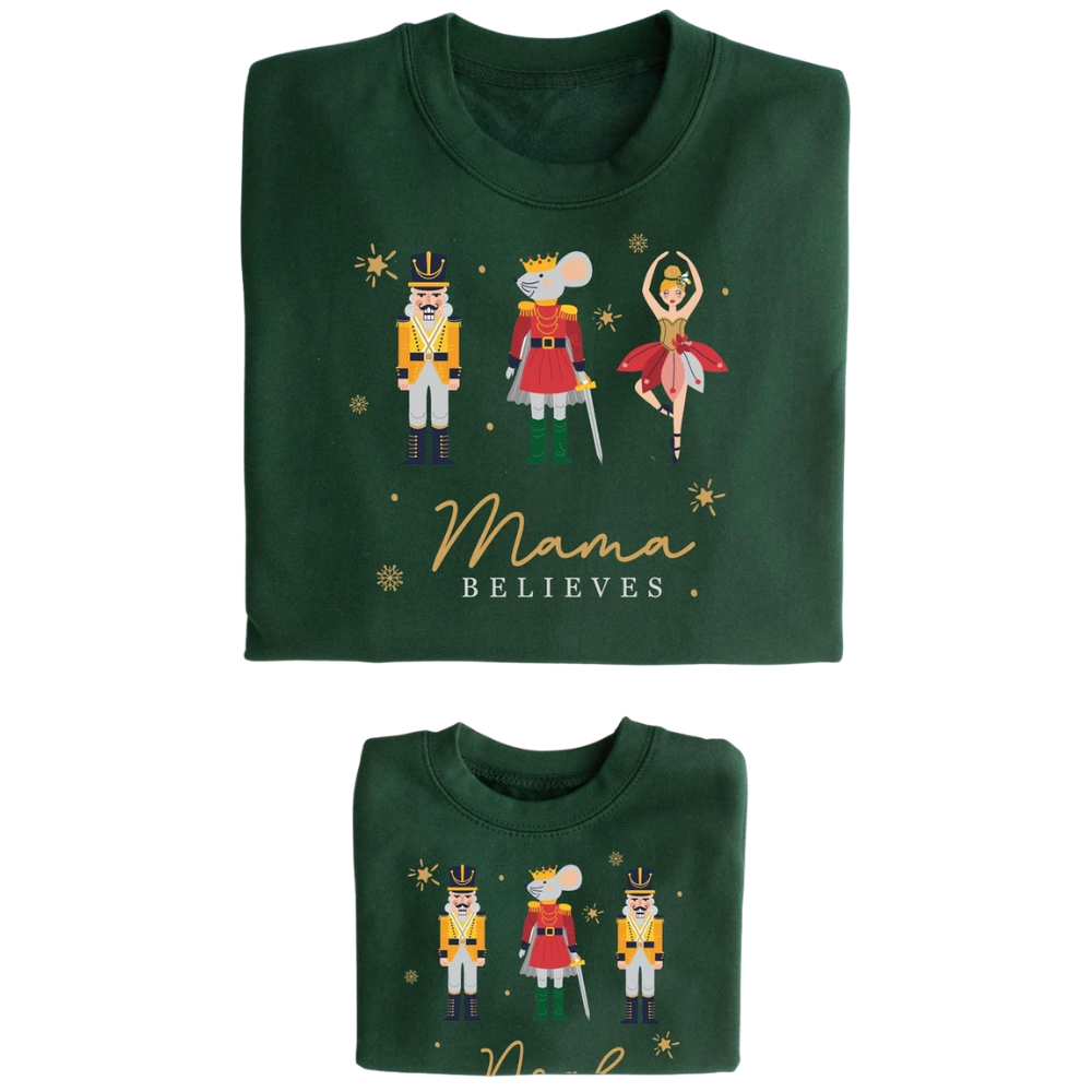 Custom Believes Christmas Matching Family Sweatshirt, Personalized Christmas Family Sweatshirts ET1444