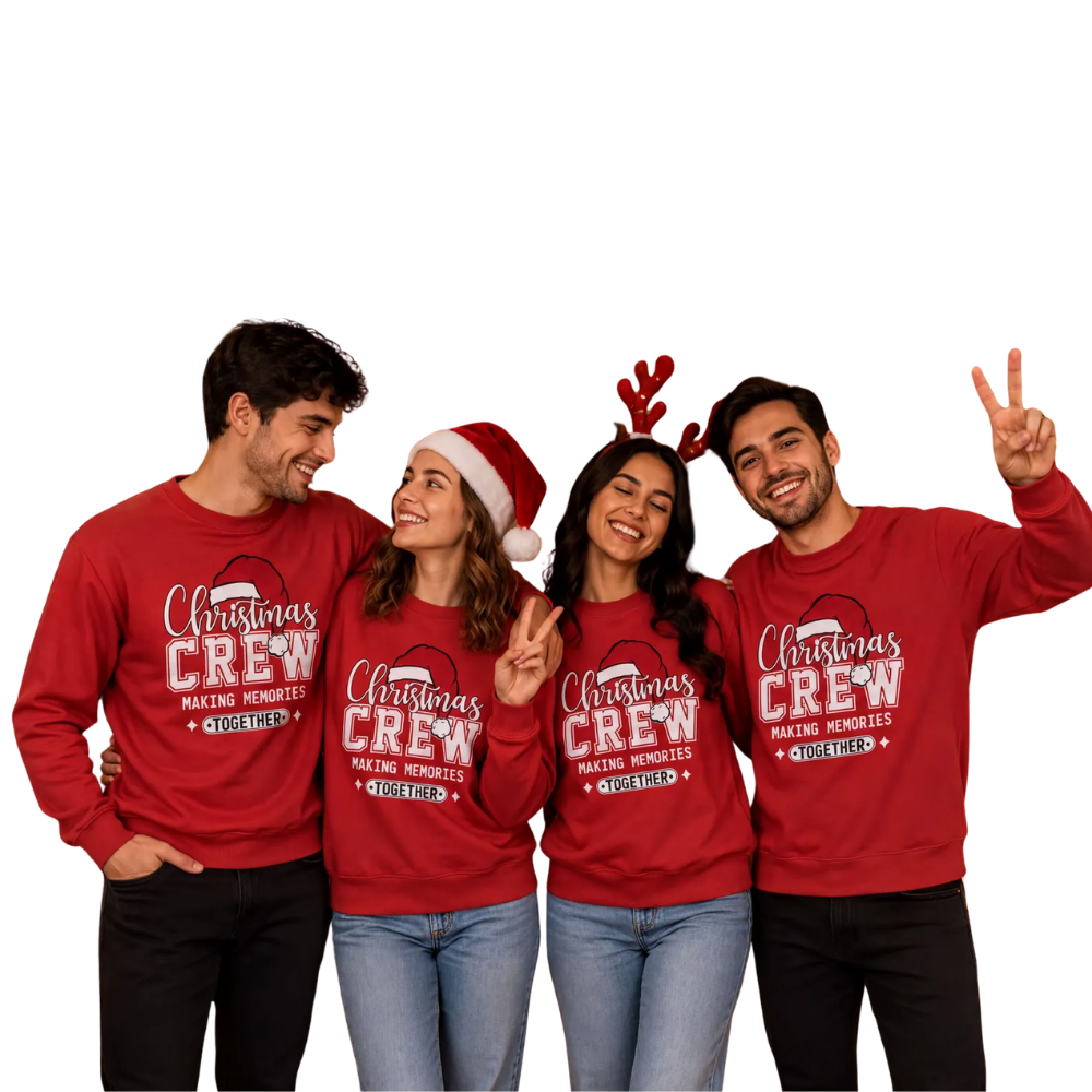 Christmas Crew Making Memories Together Matching Family Sweatshirt, Christmas Family Sweatshirts ET1286