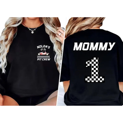 Pit Crew Race Car Custom Matching Birthday Family T Shirts, Custom Race Lover Matching Birthday Family Shirts ET0328