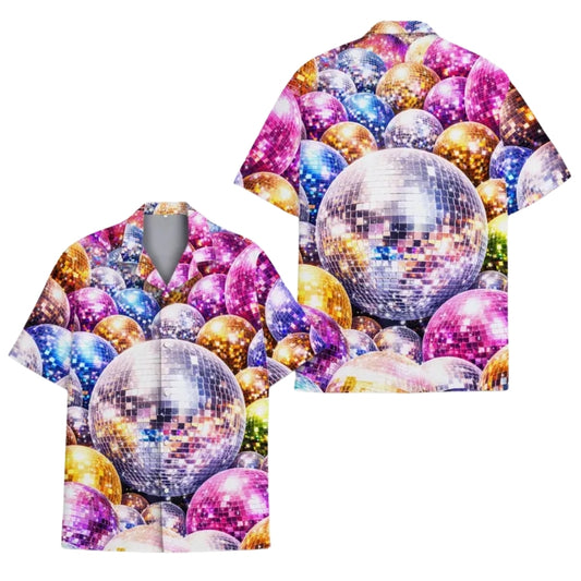 Disco Ball Retro Hawaiian Shirt For Men Women, Disco Ball Hawaiian Shirts HE0317