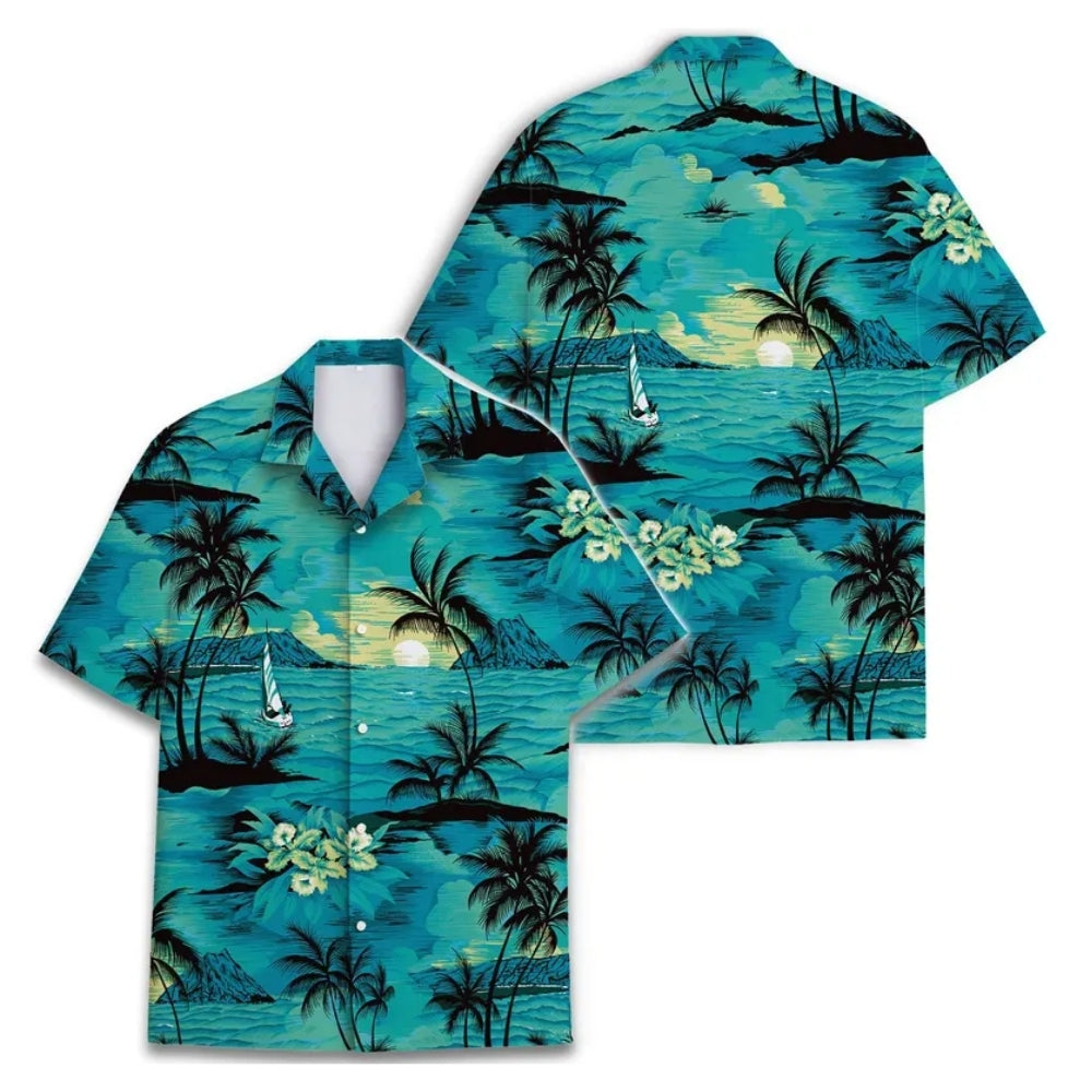 Beach Tropical Hawaiian Shirt For Men And Women, Beach Lovers Hawaiian Shirts HE0123