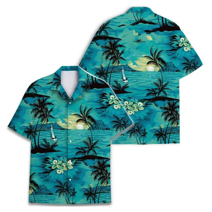 Beach Tropical Hawaiian Shirt For Men And Women, Beach Lovers Hawaiian Shirts HE0123