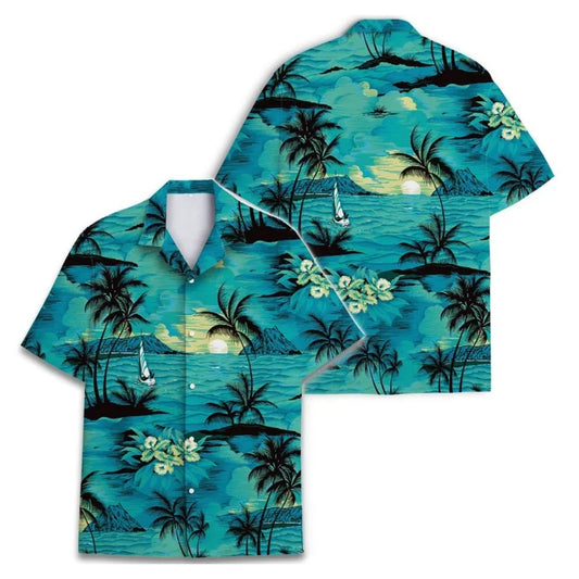 Beach Tropical Hawaiian Shirt For Men And Women, Beach Lovers Hawaiian Shirts HE0123