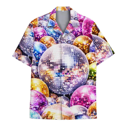 Disco Ball Retro Hawaiian Shirt For Men Women, Disco Ball Hawaiian Shirts HE0317