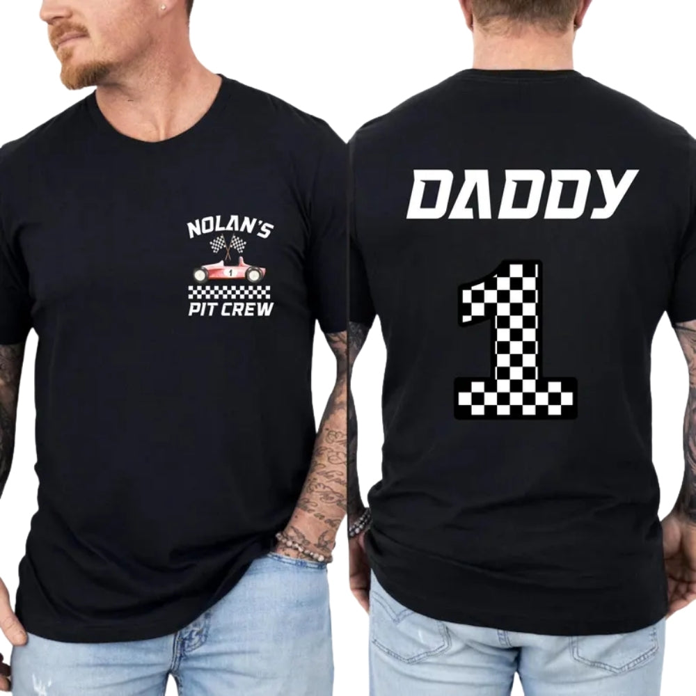Pit Crew Race Car Custom Matching Birthday Family T Shirts, Custom Race Lover Matching Birthday Family Shirts ET0328