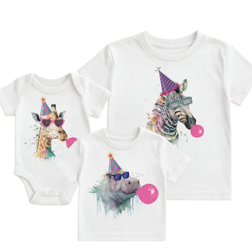 Safari Animal Birthday Matching Family Shirt, Safari Zoo Lover Family Shirt For Birthday ET0201