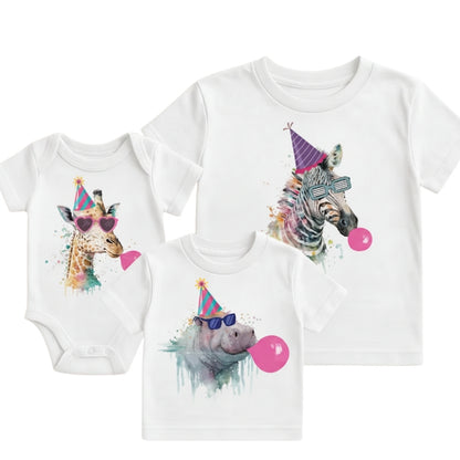 Safari Animal Birthday Matching Family Shirt, Safari Zoo Lover Family Shirt For Birthday ET0201