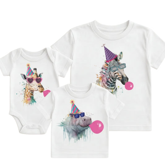 Safari Animal Birthday Matching Family Shirt, Safari Zoo Lover Family Shirt For Birthday ET0201