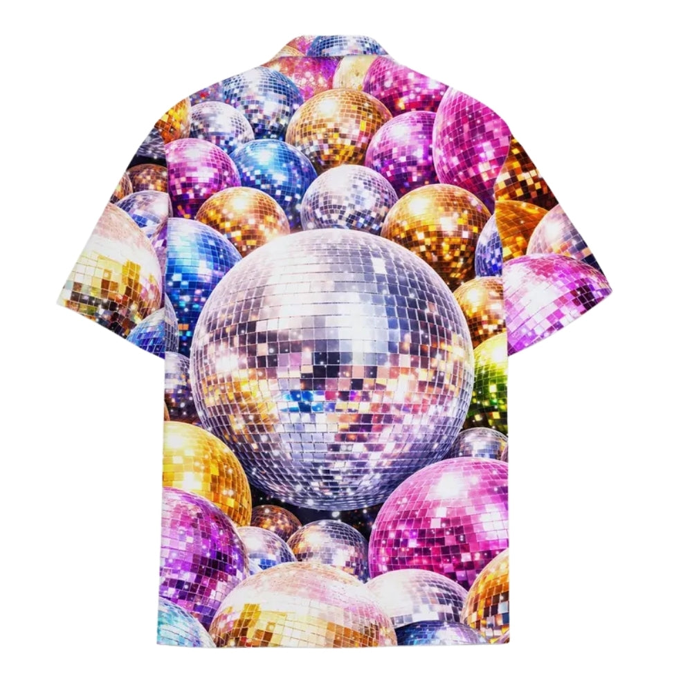 Disco Ball Retro Hawaiian Shirt For Men Women, Disco Ball Hawaiian Shirts HE0317