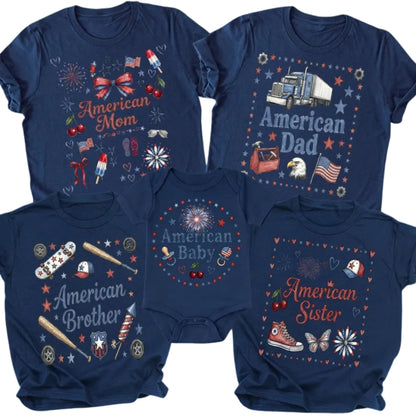 Matching 4th Of July Family T Shirts, Independence Day Matching Shirts For Family ET0598