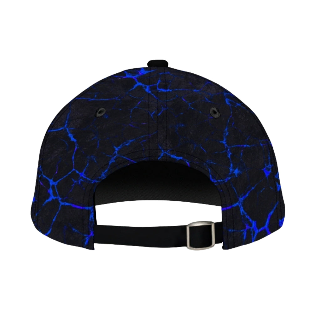 Custom Skull Black And Blue Dart Baseball Cap, Custom Skull Darts Caps CP0381