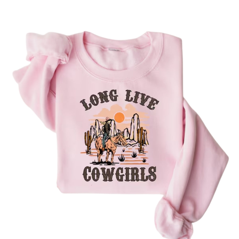 Long Live Cowgirls Sweatshirt, Western Sweatshirt For Women 2D0734