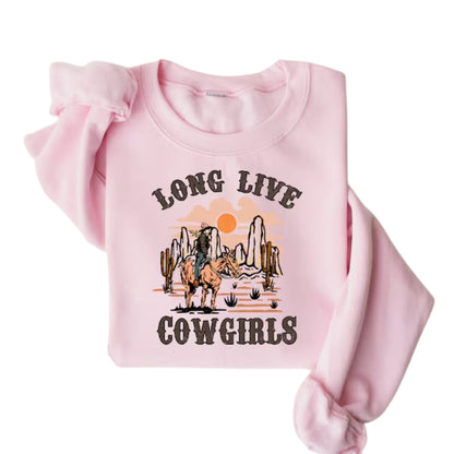 Long Live Cowgirls Sweatshirt, Western Sweatshirt For Women 2D0734