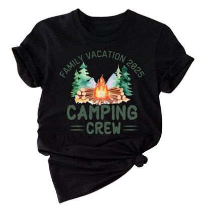 Custom Matching Camping Crew Family T Shirts, Personalized Camping Trip Matching Shirts For Family ET0657