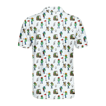 Funny Alien Golf Polo Shirt For Men, Alien Lover Golf Shirts GE0564