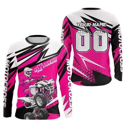 Custom ATV Motocross Long Sleeve Men's Jersey, Custom ATV Shirts MZ0047