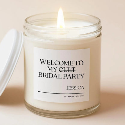 Custom Welcome To My Bridal Party Candle, Custom Funny Bridesmaid Candle WD0070